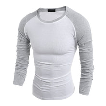 Load image into Gallery viewer, Men Long Sleeve T-Shirt Plain Cotton Tee Casual Top Blouse Shirt