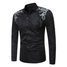 Load image into Gallery viewer, New Autumn Brand Men Clothes Slim Fit Male Long Sleeve Shirt Print Dress Men Shirts