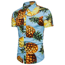 Load image into Gallery viewer, Men Shirt For Summer Beach Floral Fruit Printed Shirts Casual Short Sleeve Clothes