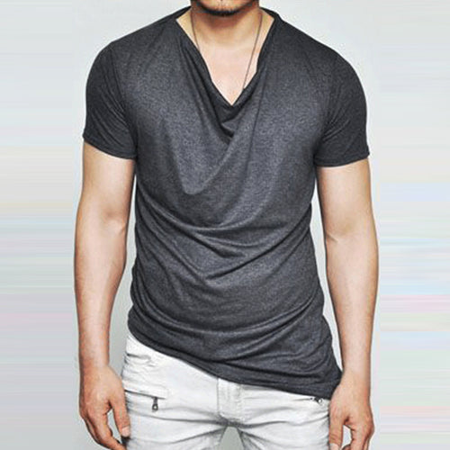 Men Hip Hop Short Sleeve t shirt Hem t-shirt Men Casual Summer Tops t shirts