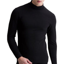 Load image into Gallery viewer, Autumn Winter Men High Neck Long Sleeve t shirts Basic t-shirt Men Warm Solid Slim Fit